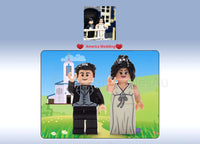 Minifigures handmade Wedding Style Characters
