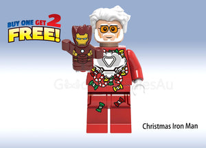 Minifigures Avengers Marvel Christmas Characters  - a set of 3 x minifigures