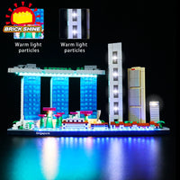 Brick Shine -  Light Kit for LEGO® Architecture Singapore 21057
