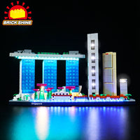 Brick Shine -  Light Kit for LEGO® Architecture Singapore 21057
