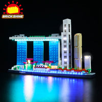 Brick Shine -  Light Kit for LEGO® Architecture Singapore 21057
