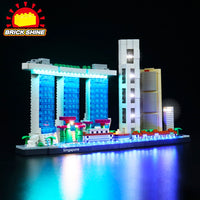 Brick Shine -  Light Kit for LEGO® Architecture Singapore 21057
