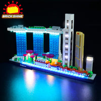 Brick Shine -  Light Kit for LEGO® Architecture Singapore 21057
