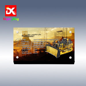 Display King - Acrylic display plaque for LEGO App-Controlled Cat d11 Bulldozer 42131